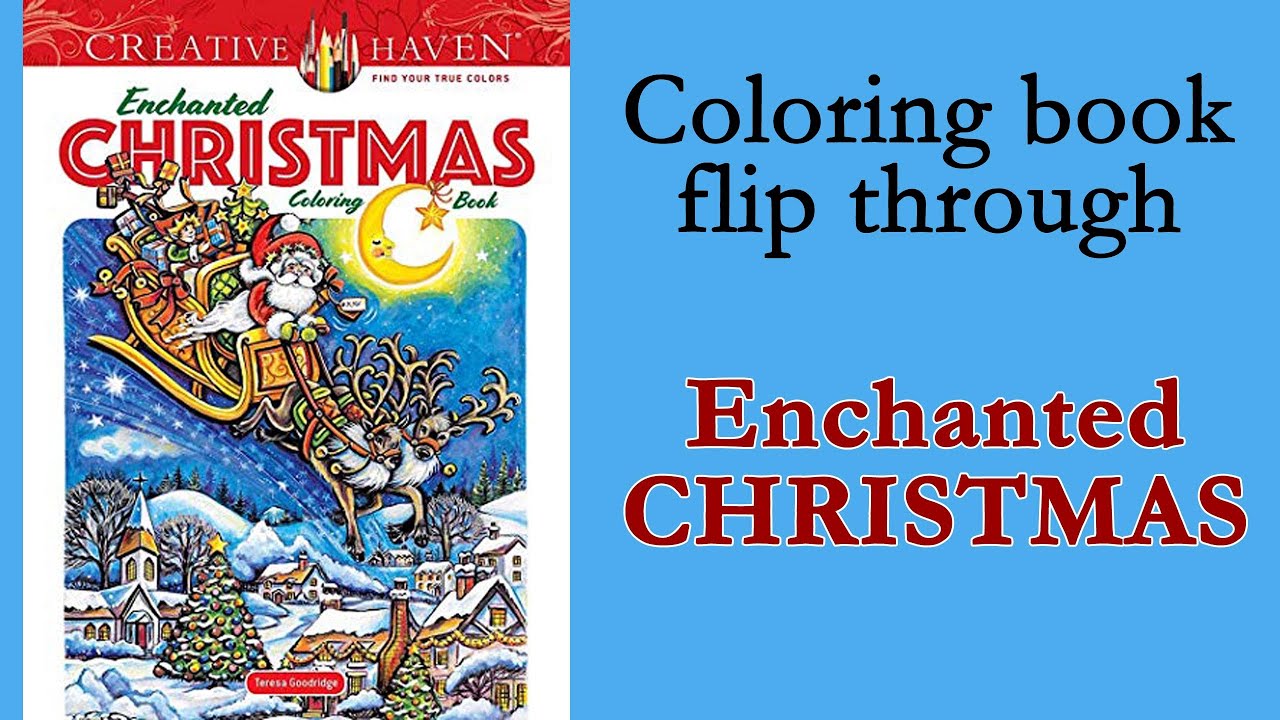 Enchanted Christmas - New Creative Haven #coloring book flip through # ...