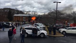 Fire at Four Winds Apartments in Fall River