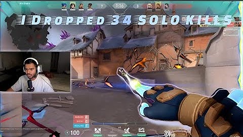 34 KILL SOLO QUEUE NEON CARRY on Corrode | INSANE Valorant Gameplay!