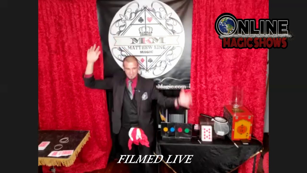 IMPOSSIBLE Floating Handkerchief! Online Magic Shows. Interactive Virtual Magic Shows