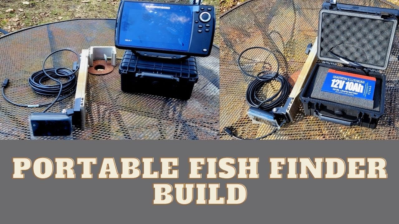 How to Make Your Boat Fish Finder Portable For Ice Fishing - EatnLunch  Fishing
