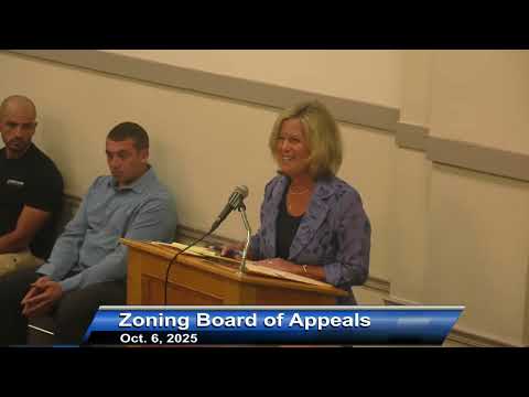 Zoning Board of Appeals - 10/6/25
