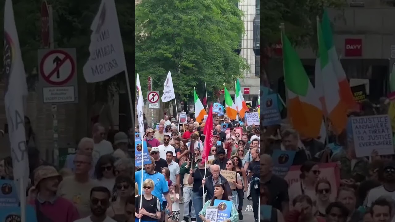 Thousands protest against racism in Ireland following brutal attack on Indian national