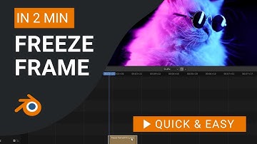 Blender Tutorial: How to Freeze Frame in Blender Video Editor