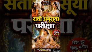 Mata anusuya ki pariksha #shiv #bhakti #krishna #bhajan #katha #story #shorts #love #youtube #viral