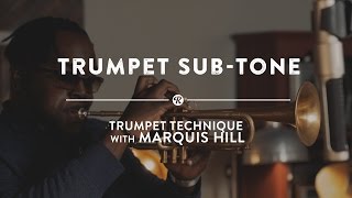 Trumpet Sub-Tone | Trumpet Technique  w/  Marquis Hill chords