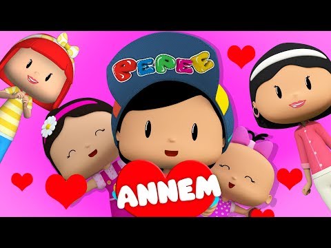 Pepee - Annem şarkısı - Pepee Annesine Çiçek Veriyor - Çocuk Şarkıları & Çizgi Film | Düşyeri