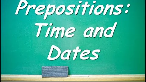 What to use in or on for dates?