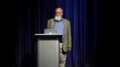 Daniel Dennett: "We are moist robots. That