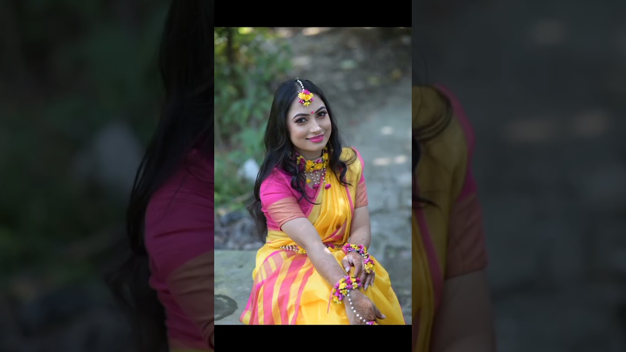 Bengali haldi makeup look❤ 