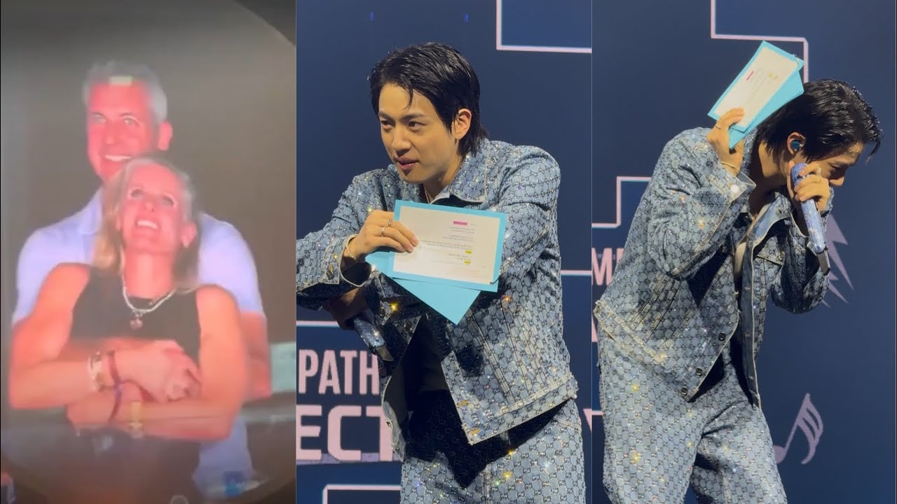 250718 Jin Coldplay Telepathy Charades @ Run Seokjin Ep Tour BTS Jin Anaheim Fancam Concert Day 2