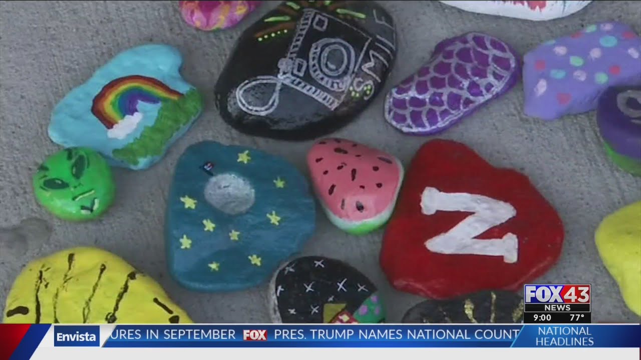 A milestone idea: How painting and hiding rocks is bringing a town together