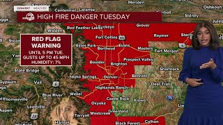 Record-tying warmth, high winds and snow hit Colorado