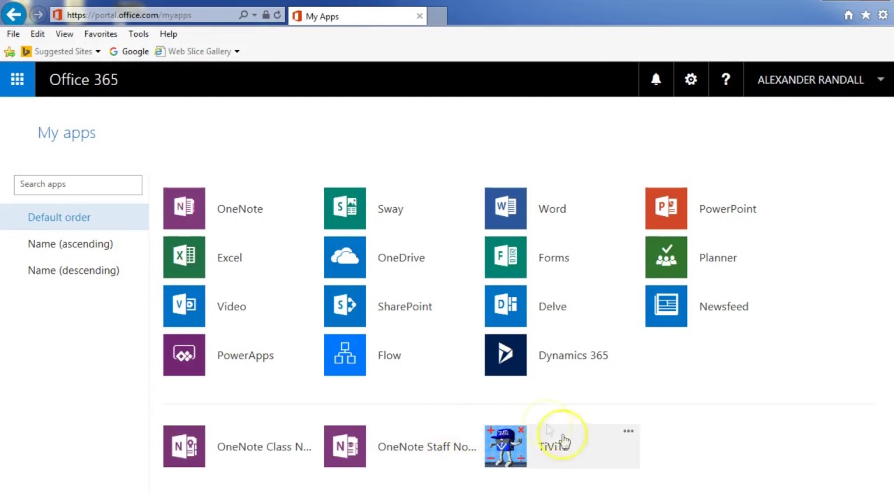 TiViTz Office 365 Part III - How to Log in at Home - YouTube