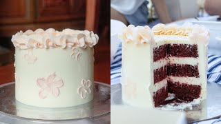Mini Red Velvet Recipe (with cream cheese icing and Swiss meringue buttercream)