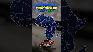 Light pollution map of Africa #geography #geographythroughmaps #mapping
