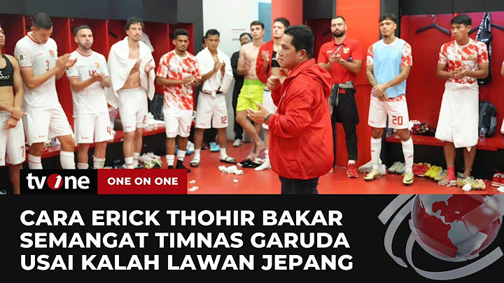Terkuak! Ini yang Dilakukan Erick Thohir Usai Timnas Garuda Ditumbangkan Jepang | One on One tvOne