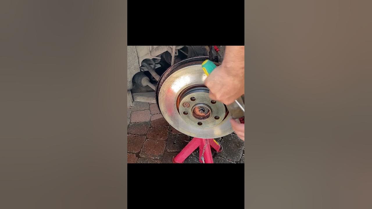 How To Remove Rust On Brake Discs Rotors - YouTube