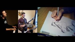 Dan Tepfer & Gilad Hekselman - NaVanad. Live drawing by TLG