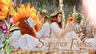 Being Summer Fairies for a DayCelebrating the Summer Solstice w/ a Picnic, Flower Crowns & Nature