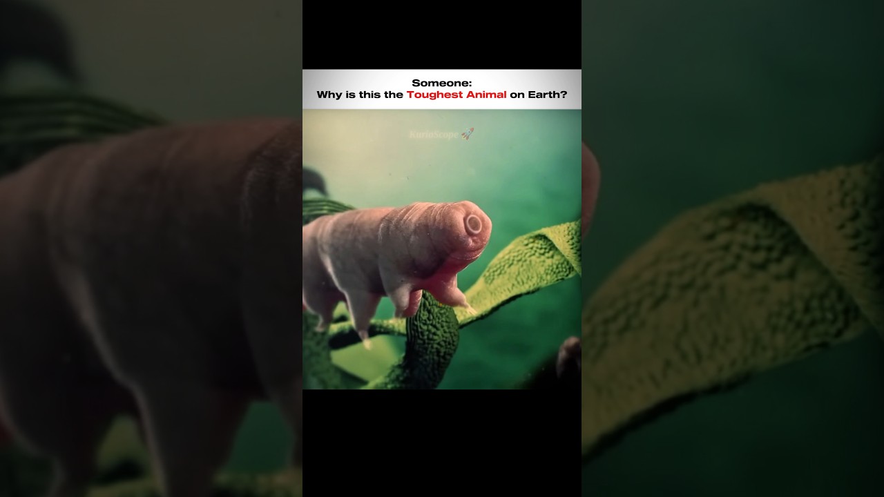 The Toughest Animal on Earth: Tardigrades #KurioScope #Tardigrade #Immortal #space #ToughestAnimal