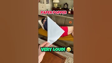 Origami Easy Paper Popper Loud Tutorial #paperpopper #origami #origamicraft #origamitutorial #shorts