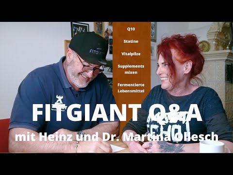 Q&A Heinz&Dr Martina Ollesch Creatine/blood pressure, Q10, combining supplements, aminogram, kidn...