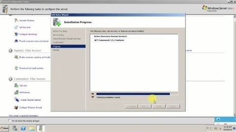 Setup Windows Server 2008 R2 Active Directory Domain DCpromo