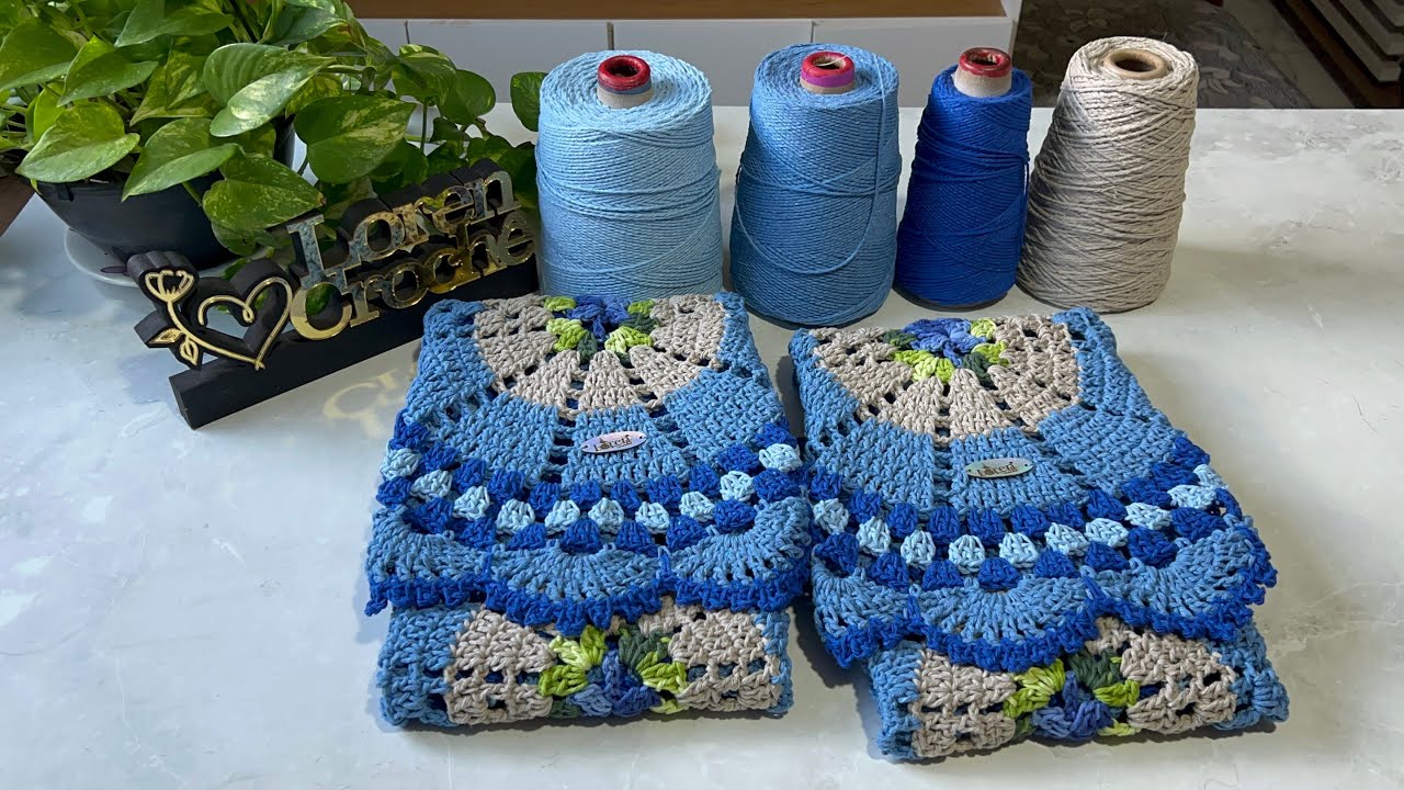こつめまじょ　Par Vert とPar Bleuおまとめ I made my famous pair of rugs using the most beautiful and easy