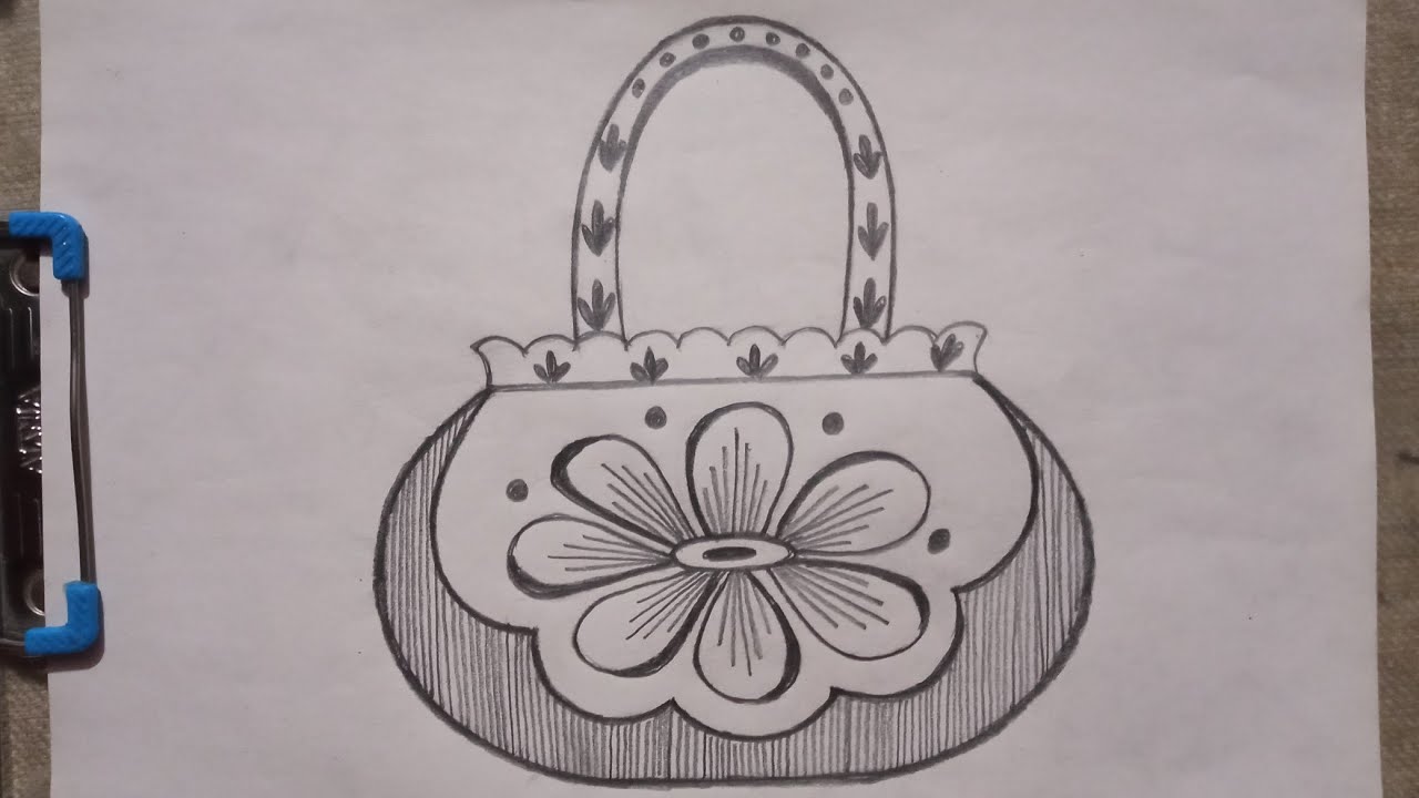 Handbag cartoon doodle outline hand drawn... - Stock Illustration  [60747602] - PIXTA