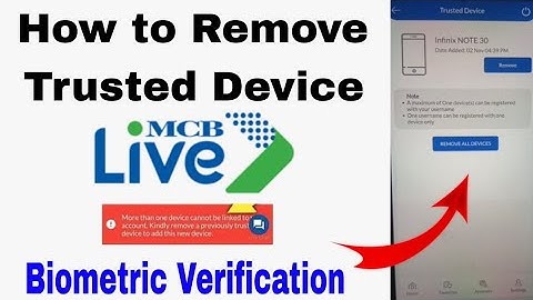 How to remove MCB Live App Trusted Device | How to Remove MCB Live App bending | Hamza Shahid