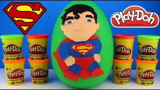 Giant Superman Play Doh Surprise Egg
