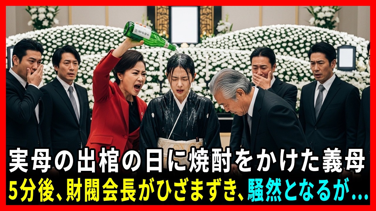 実母の出棺の日、私の顔に焼酎を浴びせた義母――5分後、財閥会長がひざまずくと、義家族たちは顔面蒼白になった…。#動エピソード#老後の物語 #家族の物語