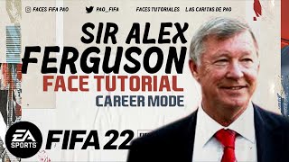 SIR ALEX FERGUSON FACE FIFA 22 | TUTORIAL | CAREER MODE | MANAGER
