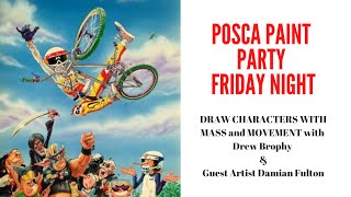 Paint Party With Drew Brophy and Damian Fulton - Draw Characters with Mass and Volume