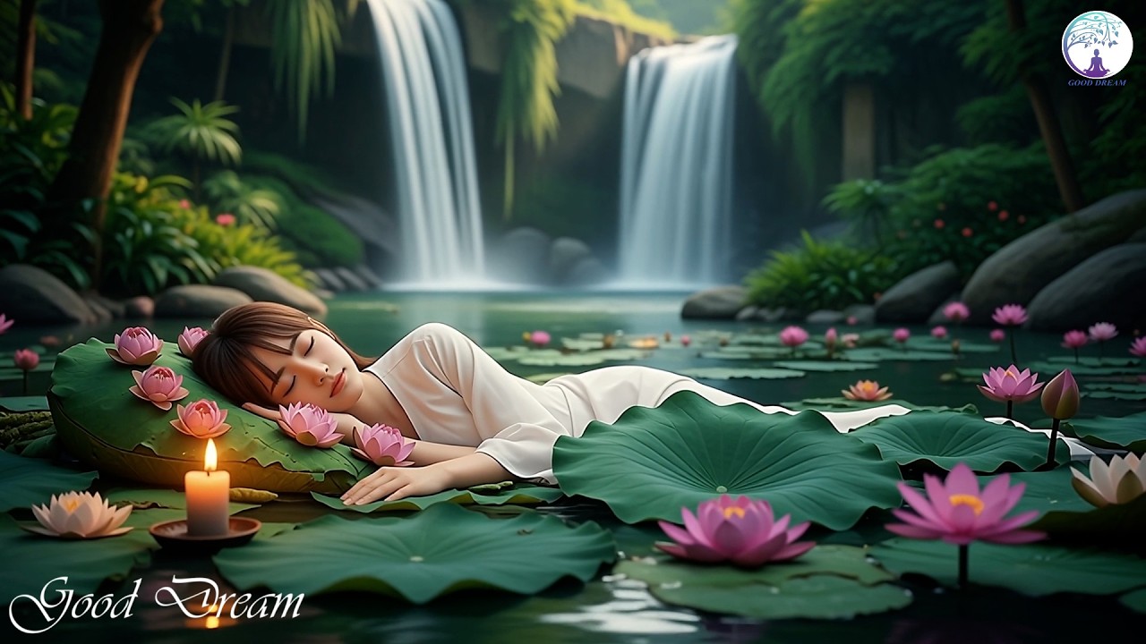 Lotus Dreams by the Waterfall | Healing Relaxing Music