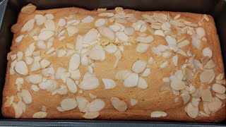 Almond Cake Recipe | Easy Crusty and Moist  Almond Cake