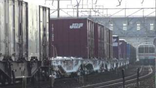 JR貨物 EF210-131+EF66-111 重連(1250レ 着雪有) EF66-118(1653レ)清洲駅