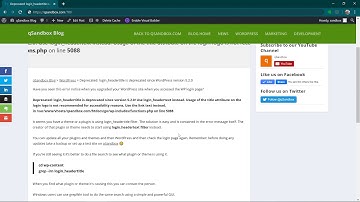 Deprecated login headertitle is deprecated since WordPress version 5.2.0