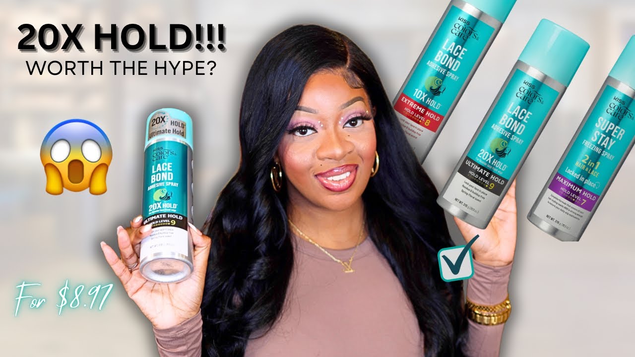 THE HOLD🔥 KISS LACE BOND ADHESIVE SPRAY | First Impressions & Review