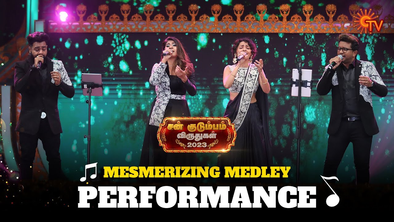 Soulful Medley Performance  Sun Kudumbam Virudhugal 2023  Sun TV