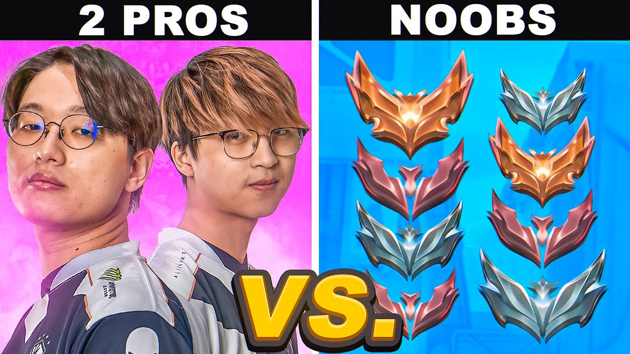 What Happens When 2 PROS Play VS Bronze-Golds?! 😤