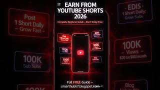 How to Earn Money from YouTube Shorts in 2026  Complete Beginner Guide#smarthub #pakistan #earrings