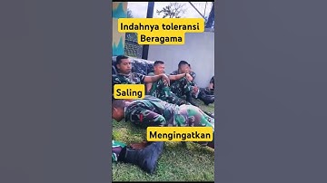 Tni lagi negur temannya untuk segera sholat#toleransiagama #tni #lucu #tnipatriotnkri #tniad