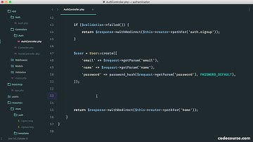 Authentication with Slim 3: Signing in when signing up (20/29)