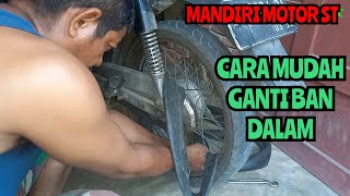 cara mudah ganti ban dalam motor shogun ,ayo#belajarmekanikdarinol