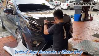 Perodua Axia X Ceramic Carbon Teckwrap Usa