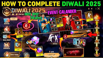 How To Complete diwali 2025 | Free Rewards Calendar Showcase New Event Free Fire ff max new event