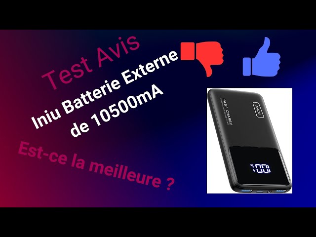 INIU Batterie externe : Test et Avis Le compagnon ultime de charge. 