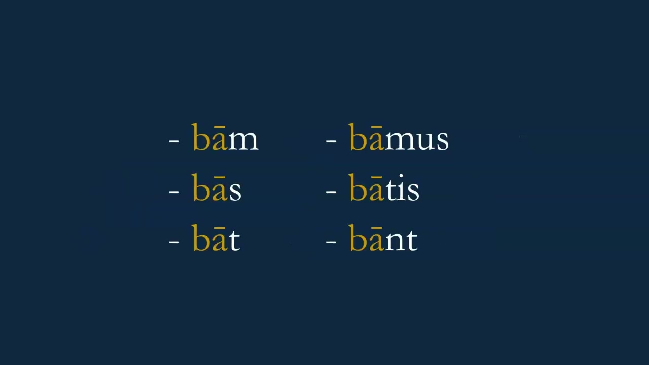 Latin Verbs: Present System, Active, Indicative